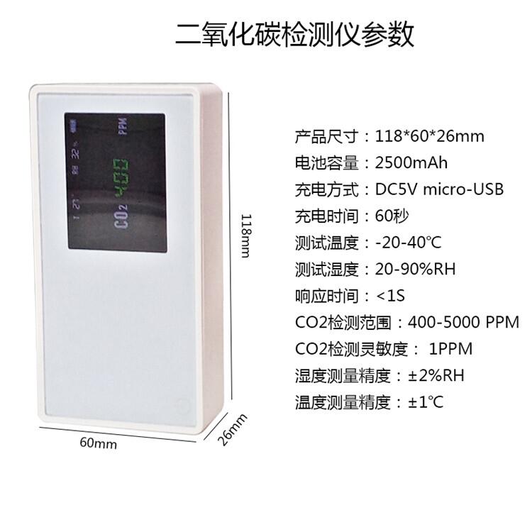 高分貝聲光co2泄漏探測(cè)儀器，大屏顯示