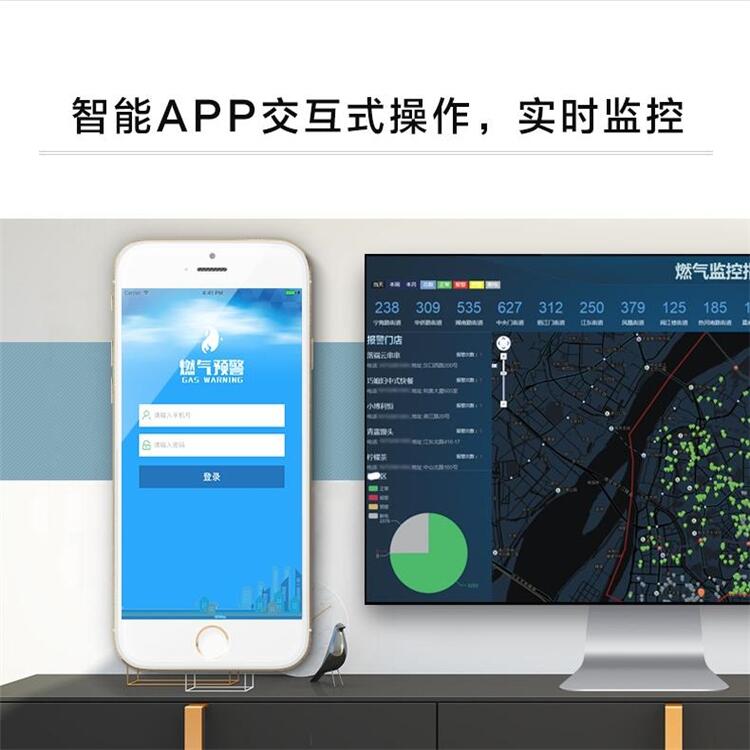 手機預(yù)警可燃氣體感應(yīng)器多功能